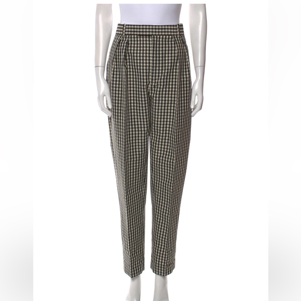 Magdeline Gingham Tapered Trousers